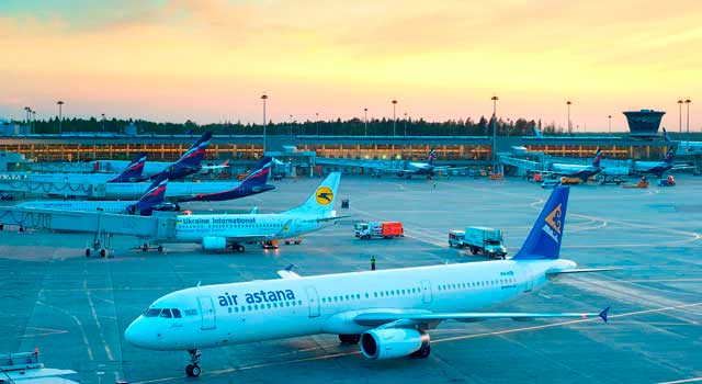 The airport is located 29 kilometres northwest of Moscow.